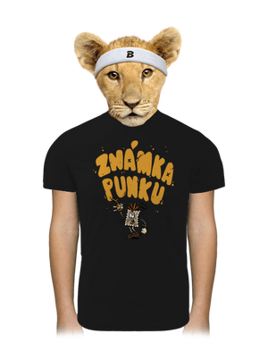 Vylitá známka punku  dětské sportovní tričko Black