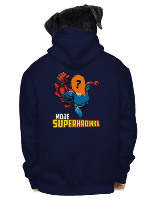 Moje superhrdinka pánská mikina na zip Navy