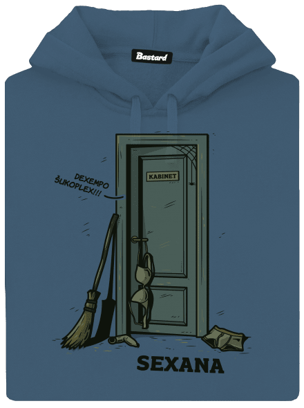 Sexana dámská mikina klokanka Denim