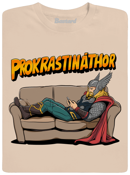 Prokrastináthor pánské tričko Sand