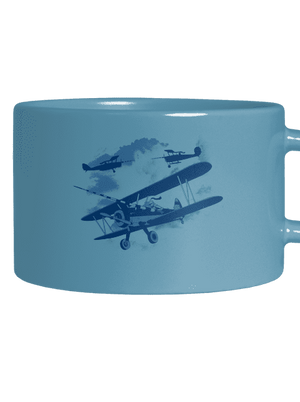 Rytíři nebes hrnek makronka Blue Macaron