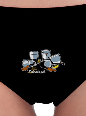 Pilo nás pět dámské kalhotky Black