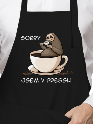 V pressu zástěra Black