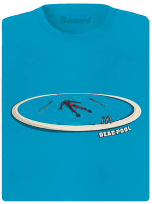 Dead in pool dámské sportovní tričko Blue Atol