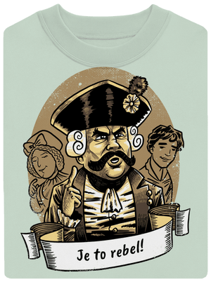 B14: S čerty nejsou žerty unisex mikina bez kapuce Blush Mint