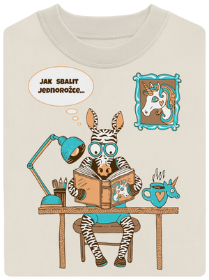 Jak sbalit jednorožce unisex mikina bez kapuce Off White