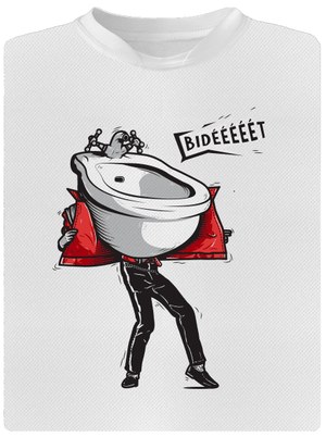 Bidet pánské sportovní tričko White