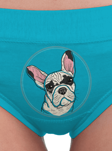 Buldoček dámské kalhotky Turquoise