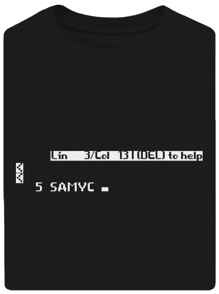 5 Samyc unisex tričko oversized Black