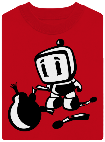 Bomberman unisex mikina bez kapuce Red