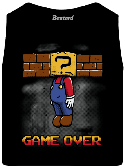 Game over pánské tílko Black