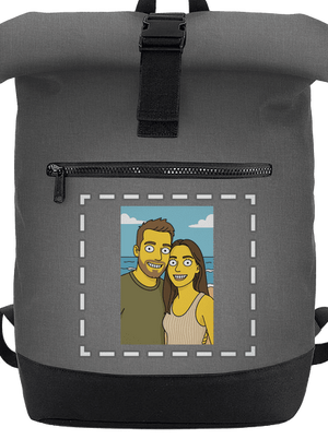 Simpsonovi z vlastní fotky batoh Grey Marl