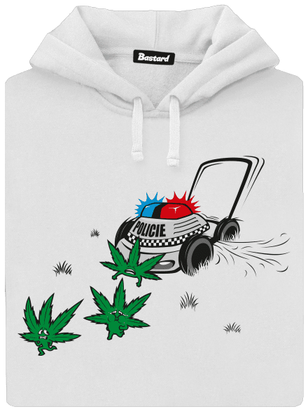 Ganja krize dámská mikina klokanka White