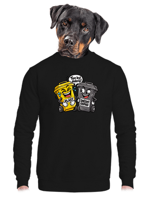 unisex mikina bez kapuce