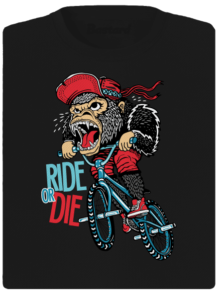 Ride or die dámské sportovní tričko Black