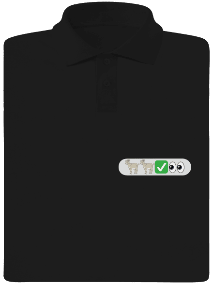 Emoji pánská polokošile Black