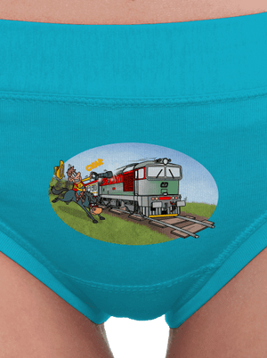 Šotouš na lovu dámské kalhotky Turquoise