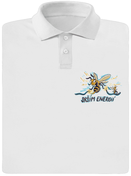 Srším energií pánská polokošile White