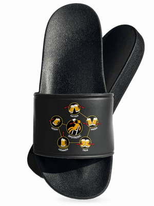 Pivní obvody pantofle Black