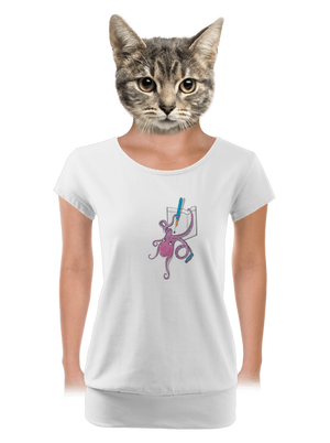 dámské tričko s lemem