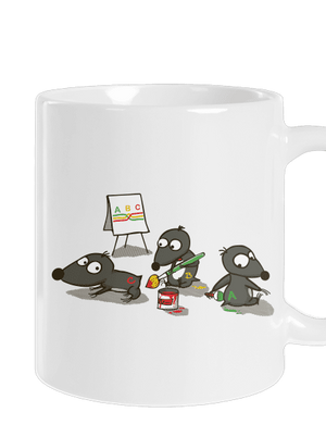 Pražský krtek klasický hrnek White