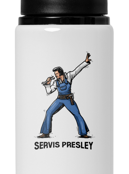 Servis Presley lahev na vodu White