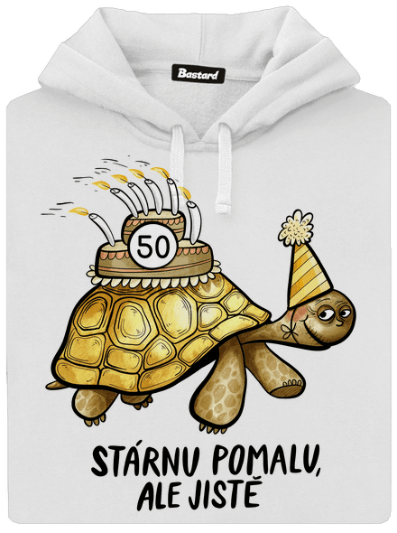 Stárnu pomalu dámská mikina klokanka White