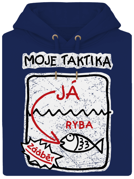 Rybářská taktika unisex mikina premium Navy