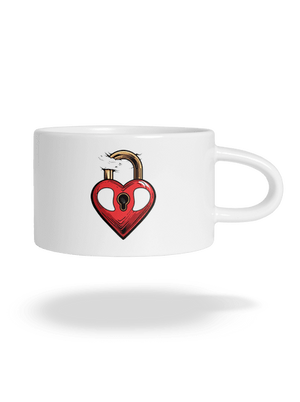 Zámek lásky hrnek makronka White