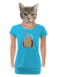 dámské tričko s lemem