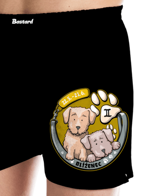 Psí horoskop: Blíženci pánské trenky Black