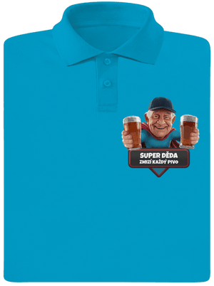 Super děda pánská polokošile Blue Atol