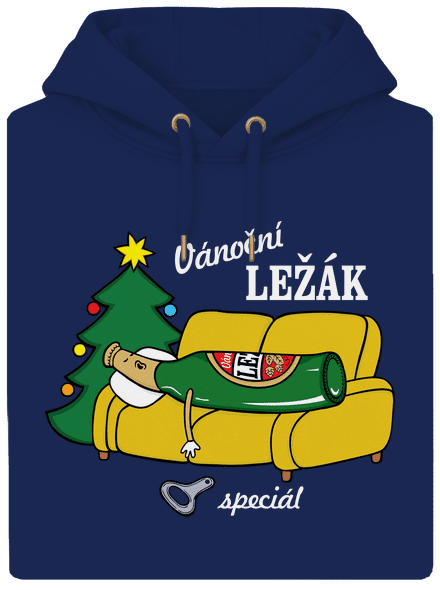 Vánoční ležák unisex mikina premium Navy