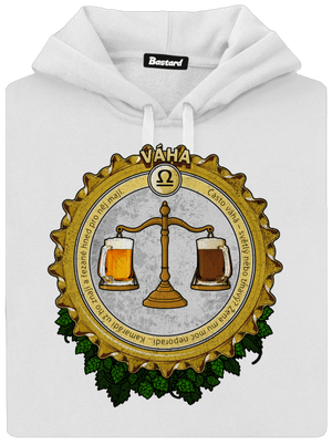 Pivní horoskop: Váha dámská mikina klokanka White