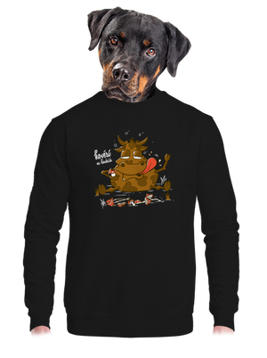 unisex mikina bez kapuce