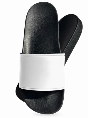 Bez potisku pantofle White