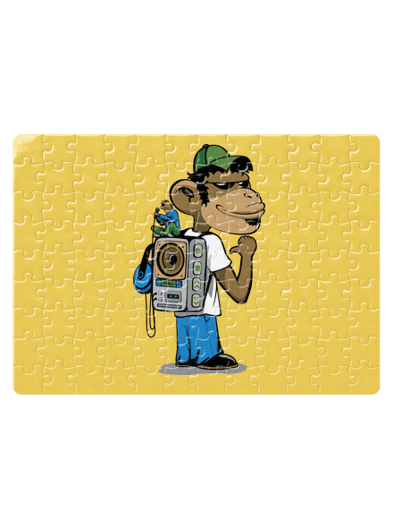 Boombox backpack puzzle White
