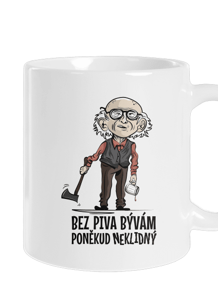 Neklidný bez piva klasický hrnek White