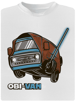 Obi-Van pánské sportovní tričko White