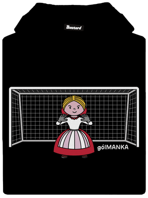 Gólmanka pánská mikina klokanka Black