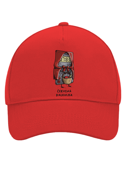 Červená kalkulka kšiltovka baseballka Classic Red