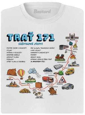 Trať 171 dámské sportovní tričko White