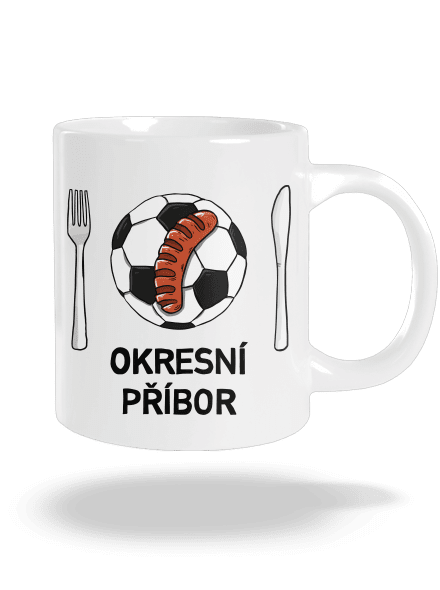 Okresní příbor velký hrnek White