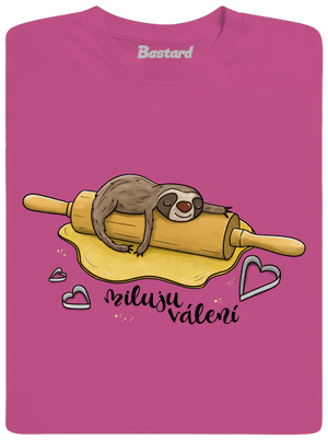 Miluju válení dětské tričko Fuchsia