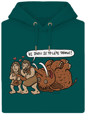 Ve dvou se to lépe táhne unisex mikina premium Emerald Green