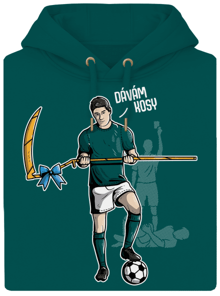 Dávám kosy unisex mikina premium Emerald Green