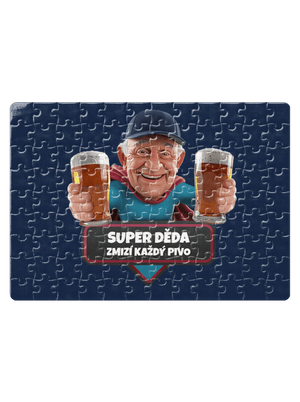 Super děda puzzle White