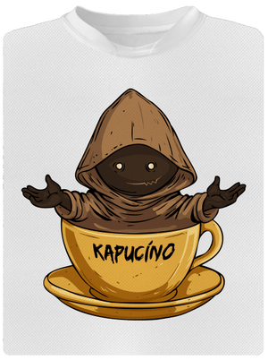 Kapucíno dětské sportovní tričko White