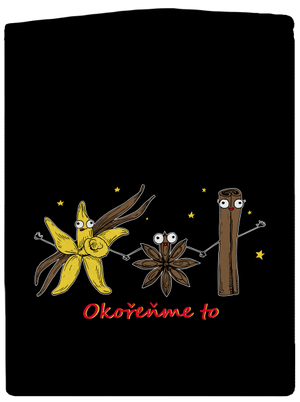 Okořeňme to pánská mikina na zip Black