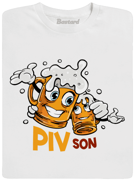 Pivson pánské dlouhý rukáv White